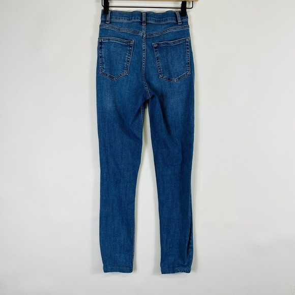 Reformation High & Skinny Taper Ankle Jeans Darwin Wash 10" Inseam Womens Sz 26 - Picture 4 of 9